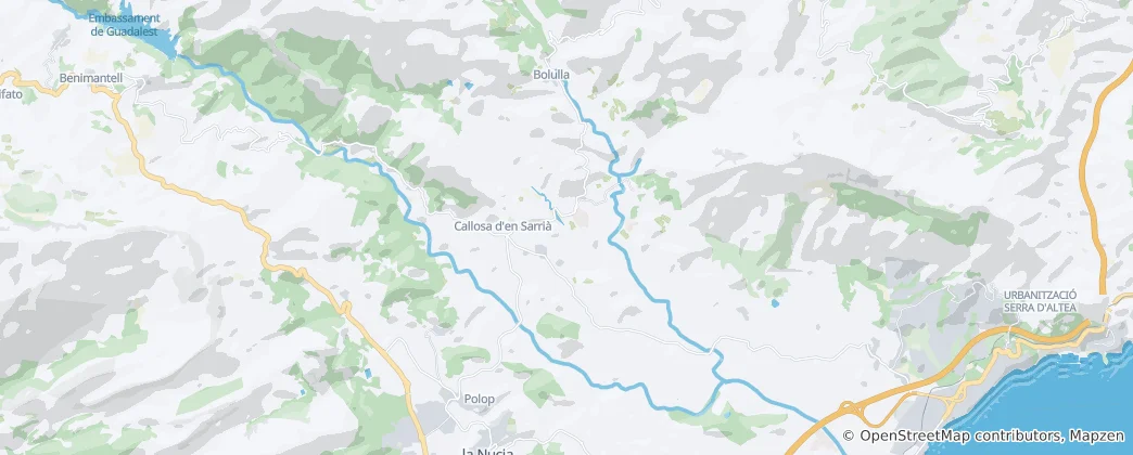 Mapa Callosa d'en Sarrià