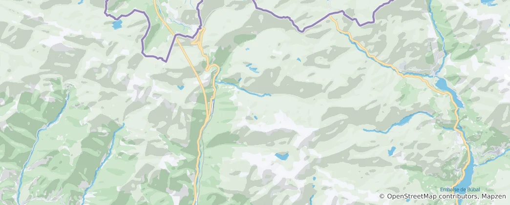 Mappa di Canfranc
