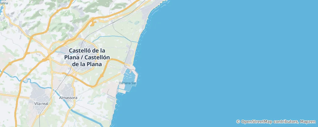 Mappa di Castellón de la Plana