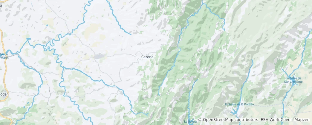Karte von Cazorla