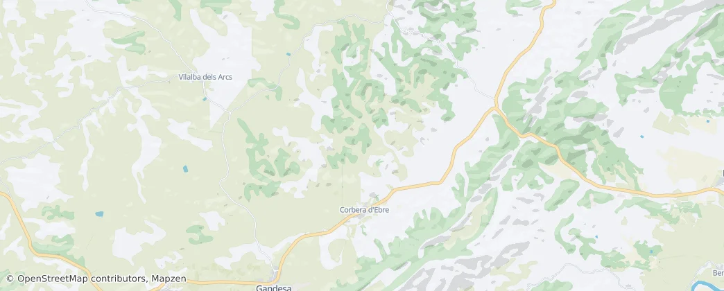 Map of Corbera d'Ebre