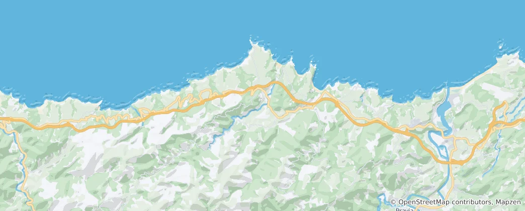Mapa de Cudillero