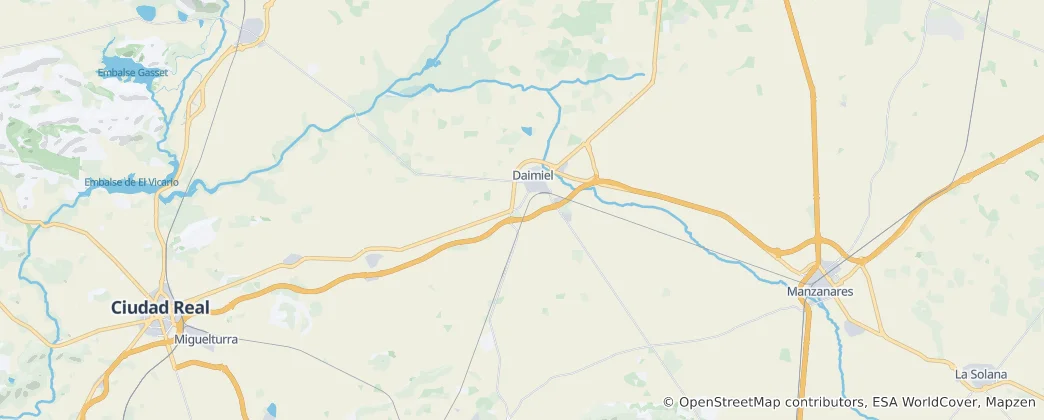 Mapa Daimiel
