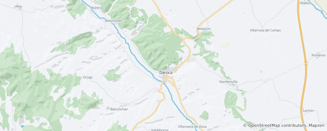 Mappa di Daroca