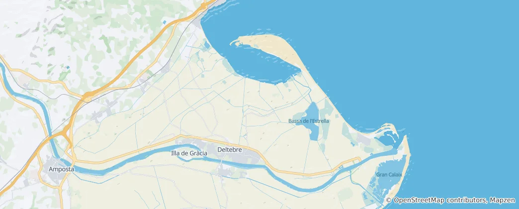 Karte von Deltebre