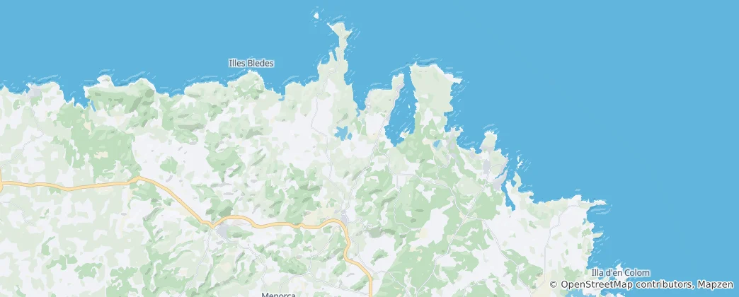 Map of Es Mercadal