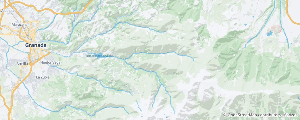 Mappa di Güéjar Sierra