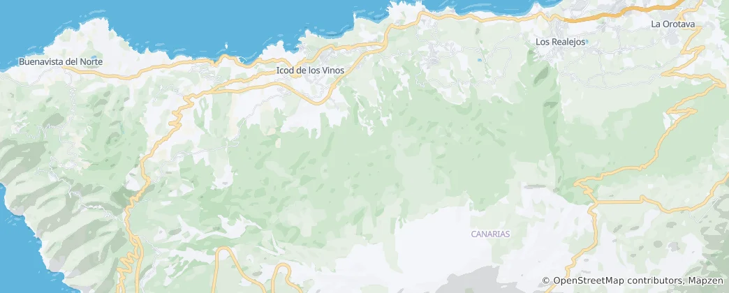 Mapa Icod de los Vinos
