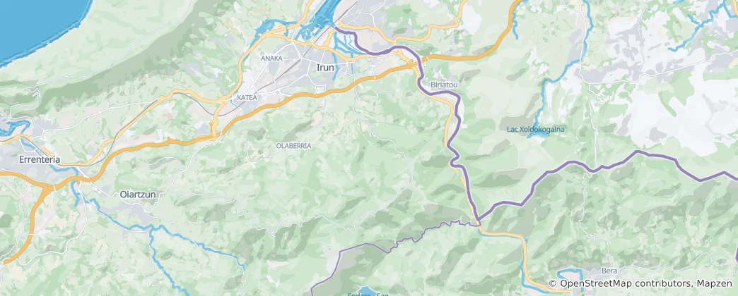 Map of Irun