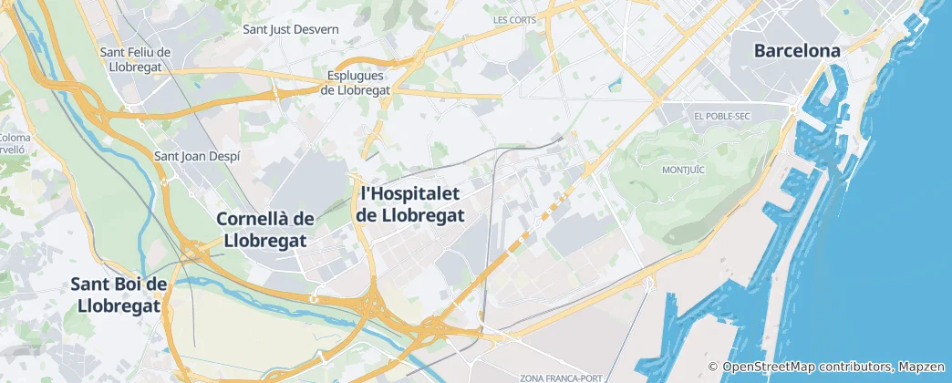 Mapa L’Hospitalet de Llobregat