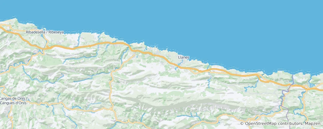 Mappa di Llanes