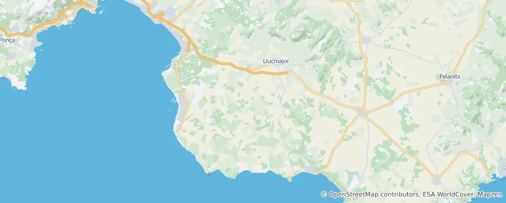 Mappa di Llucmajor