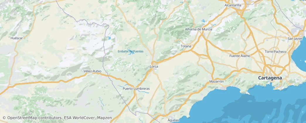 Mappa di Lorca