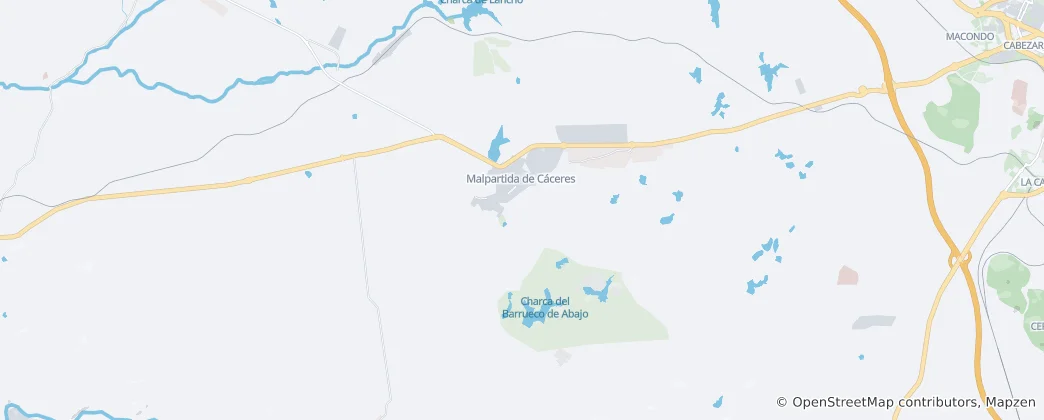 Mapa de Malpartida de Cáceres