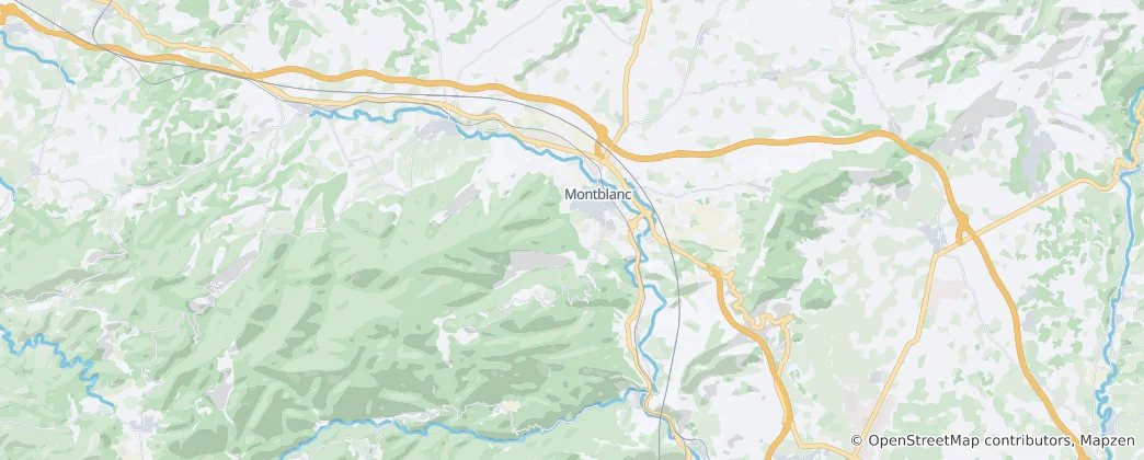 Map of Montblanc