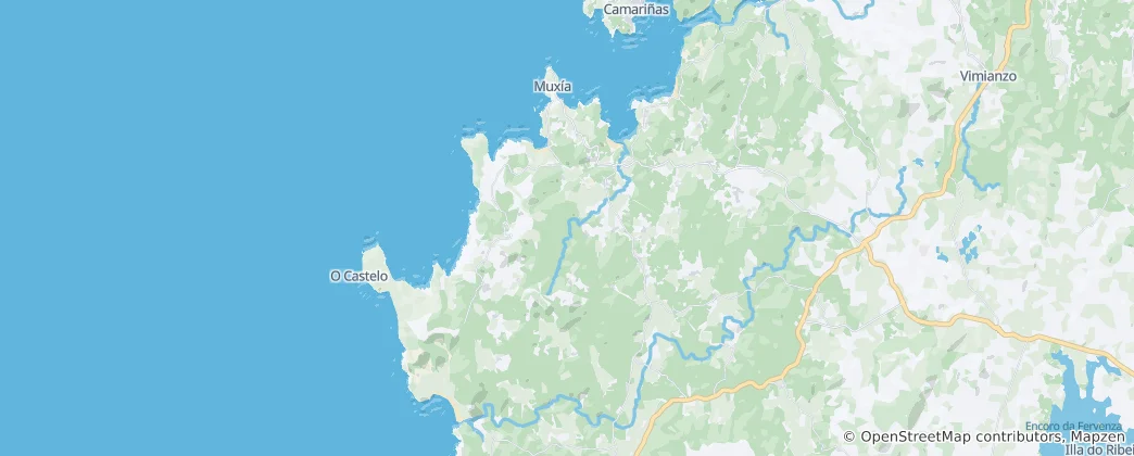 Mapa de Muxía