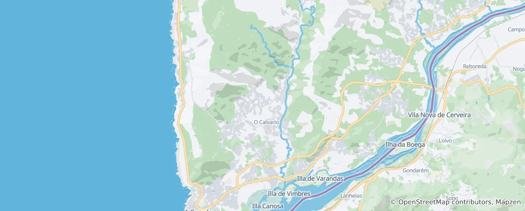 O Rosal 지도
