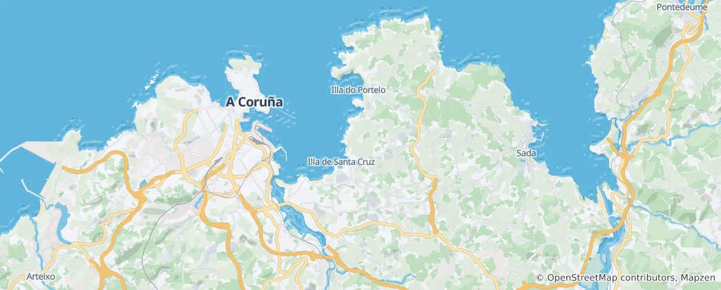 Mappa di Oleiros