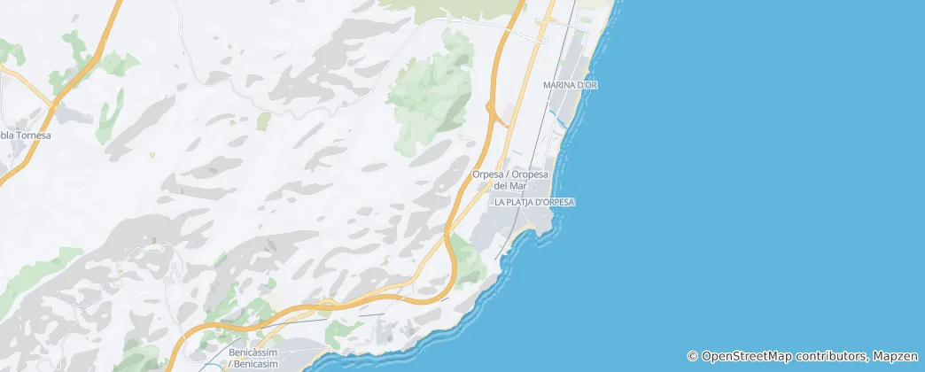 Mapa Oropesa del Mar/Orpesa