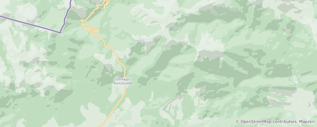 Orreaga/Roncesvalles Haritası