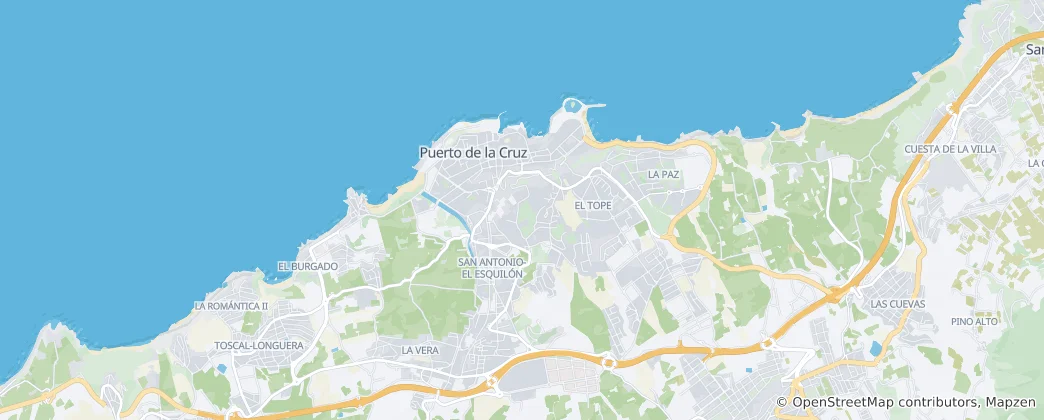 Mapa Puerto de la Cruz