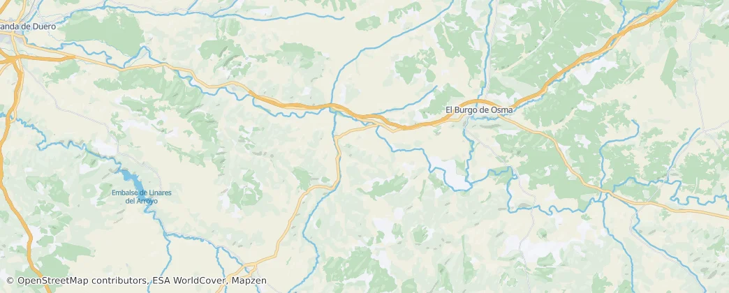 San Esteban de Gormaz — Map
