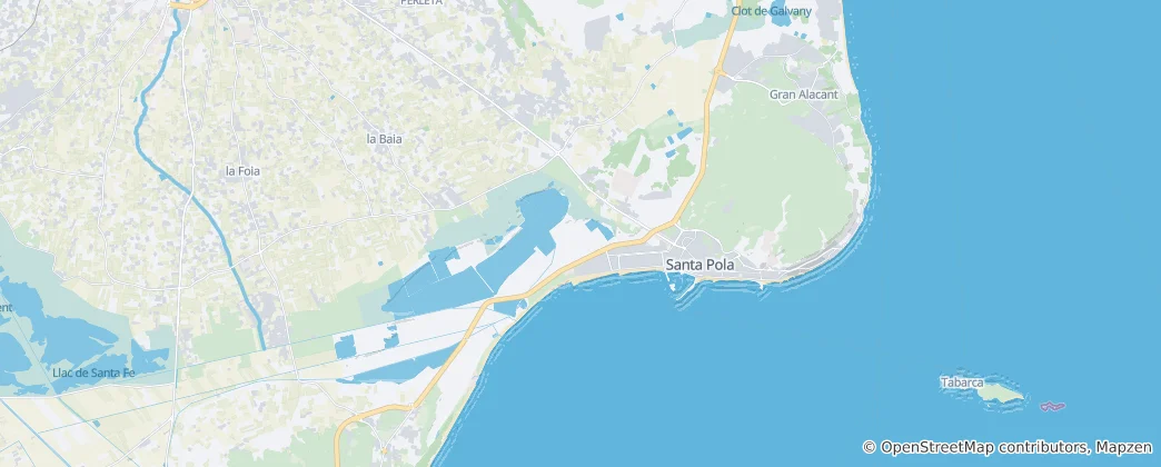 Map of Santa Pola
