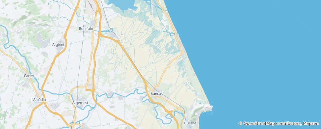 Mappa di Sueca