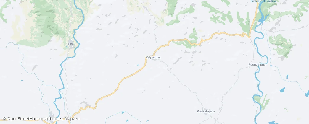 Valpalmas — mapa