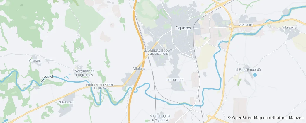Mapa Vilafant