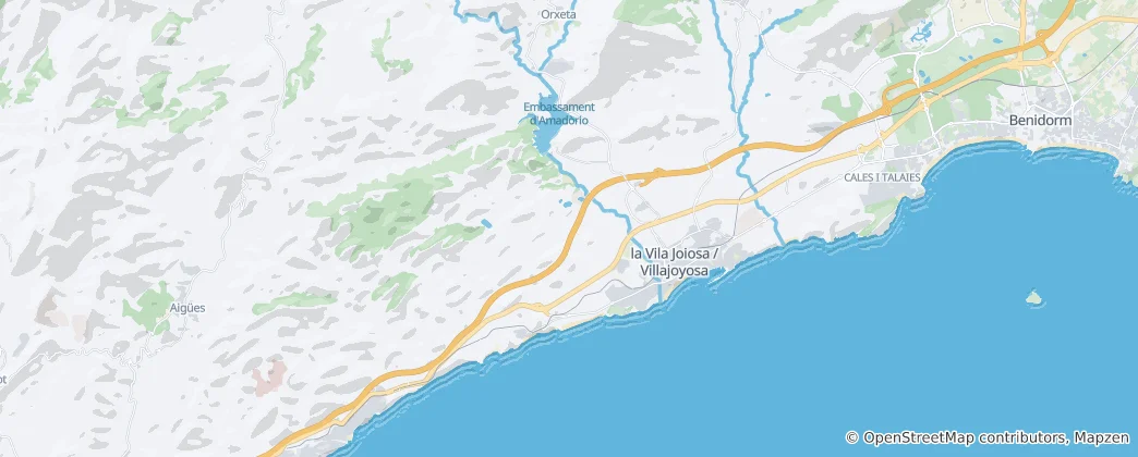 Mapa Villajoyosa