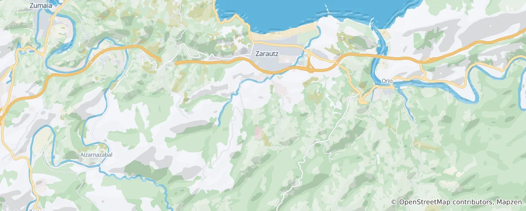 Mapa Zarautz