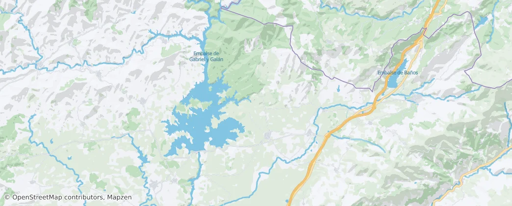 Map of Zarza de Granadilla