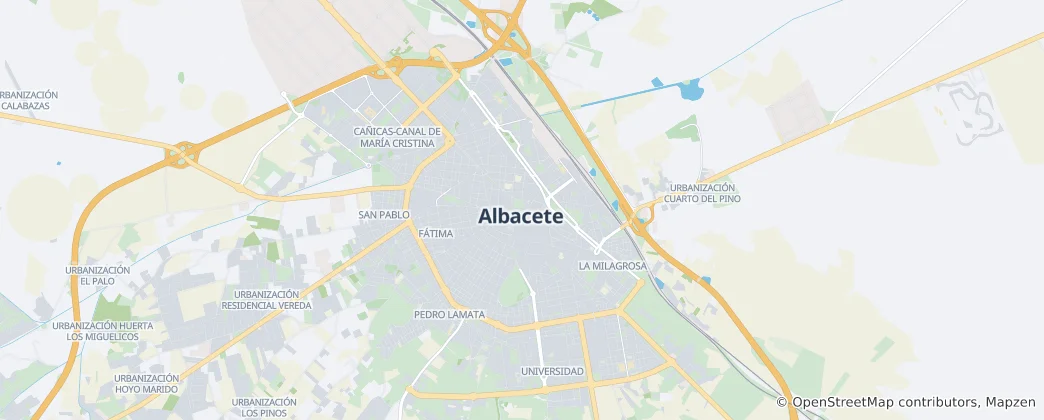 Mappa di Albacete City