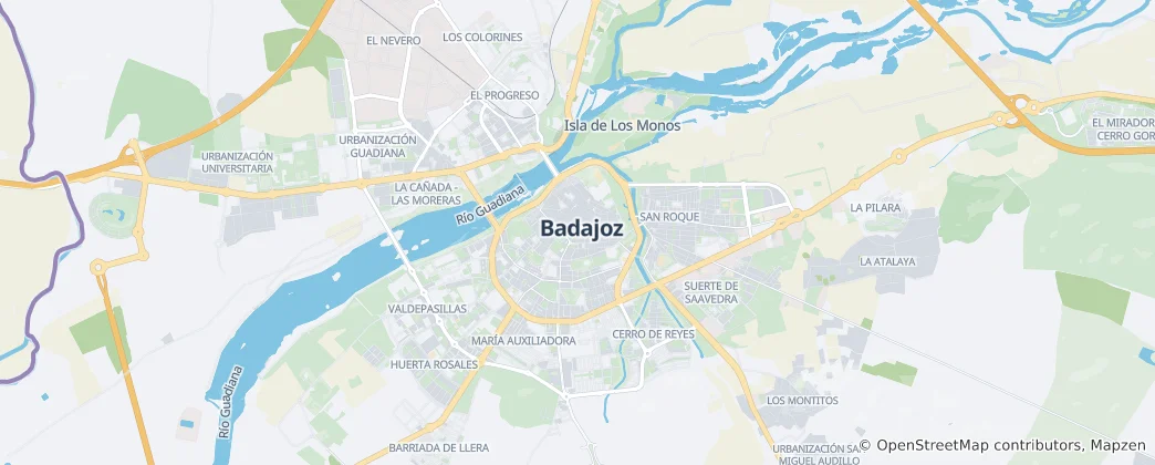 Mapa Badajoz