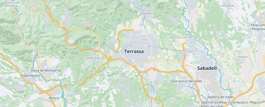 Karte von Terrassa