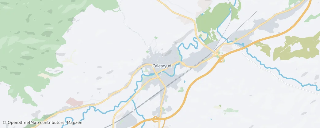 Calatayud city — Map