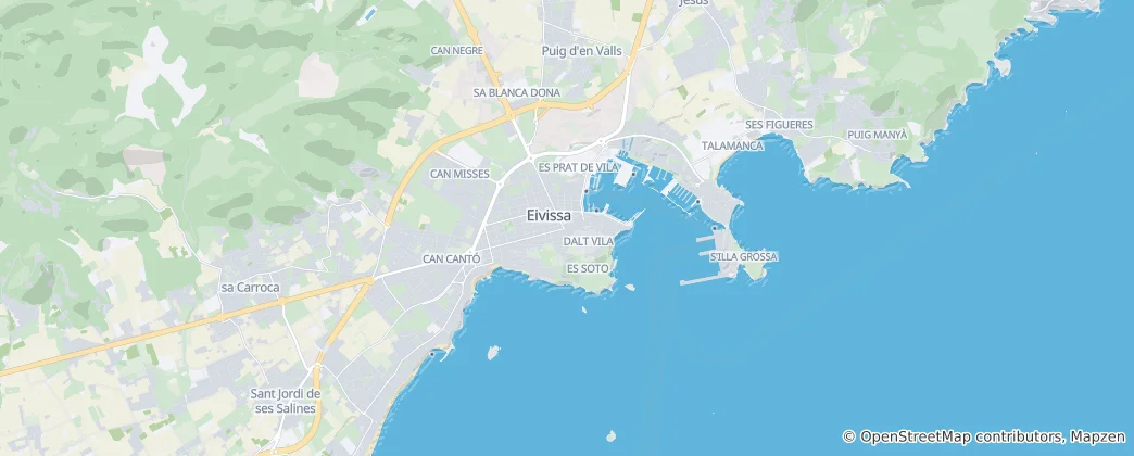 Mapa Ibiza
