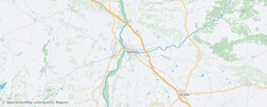Monzón — Map