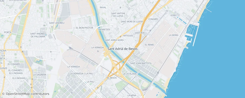 Sant Adrià de Besòs — 지도