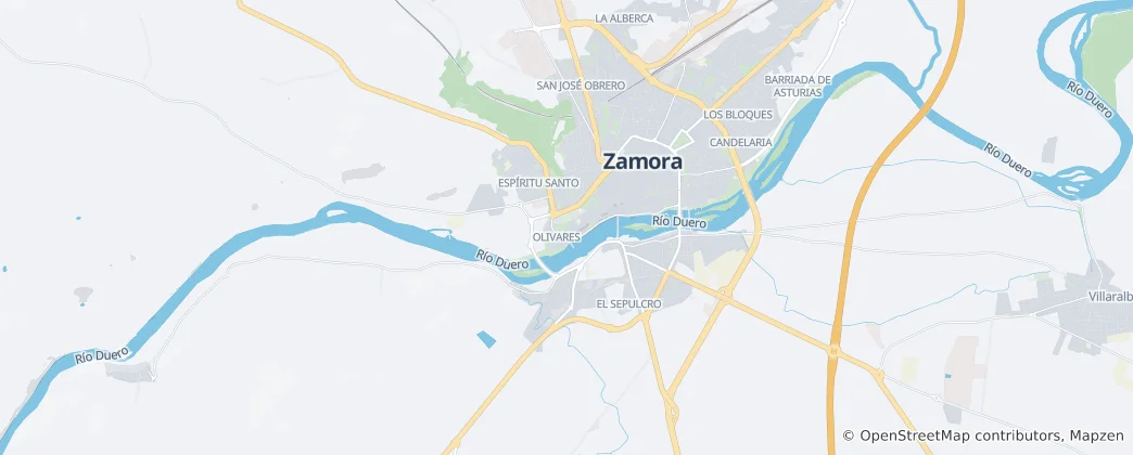 Zamora city 지도