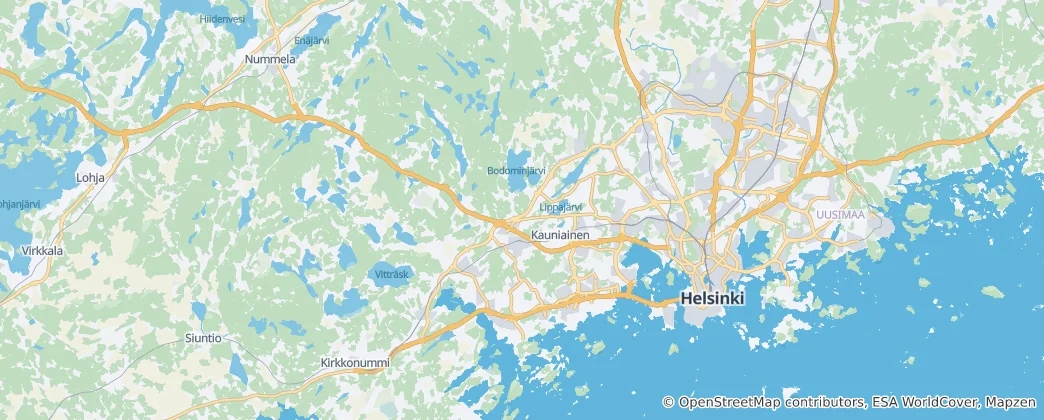 Mapa de Espoo