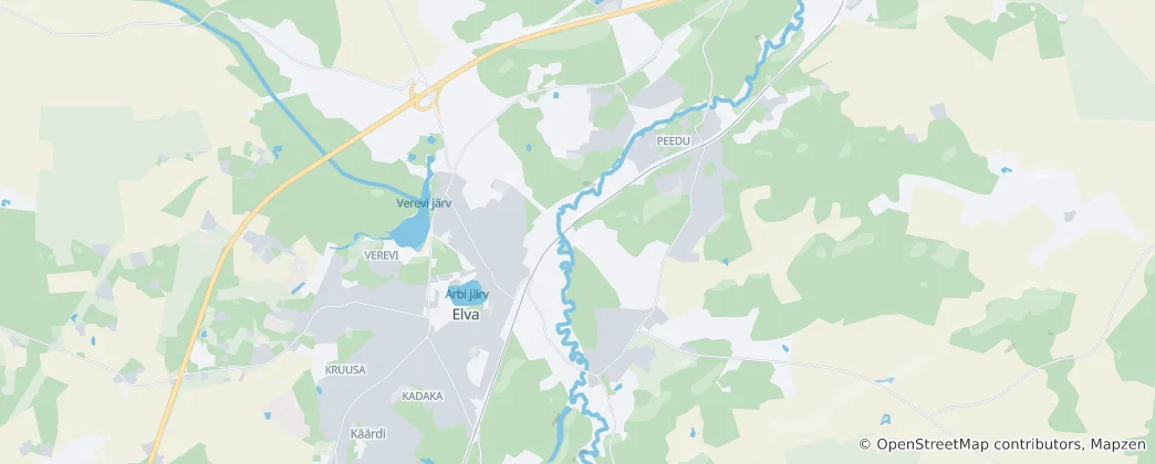 Mapa Elva Rural Municipality