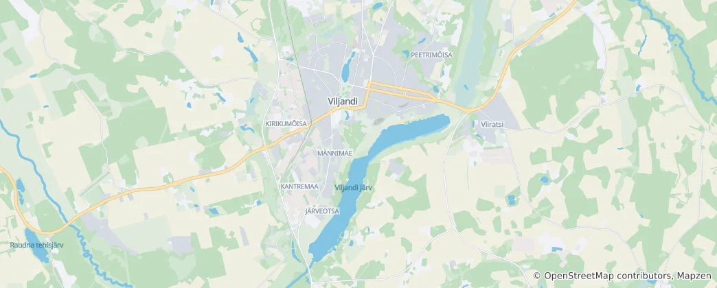 Mappa di Viljandi (comune rurale)