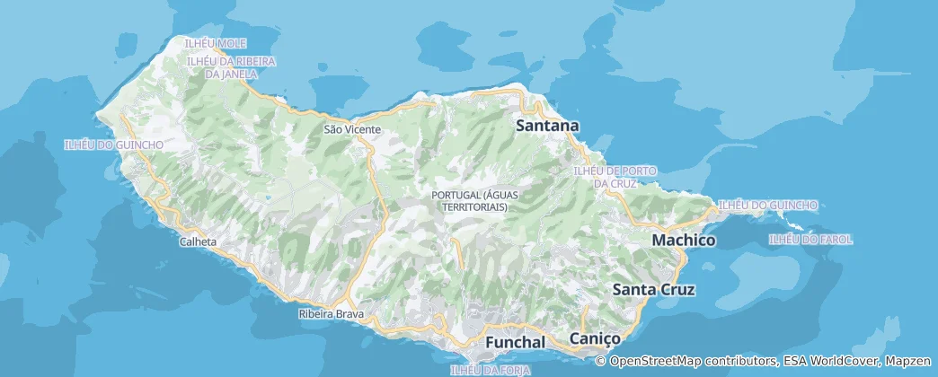 Mapa Madeira Natural Park