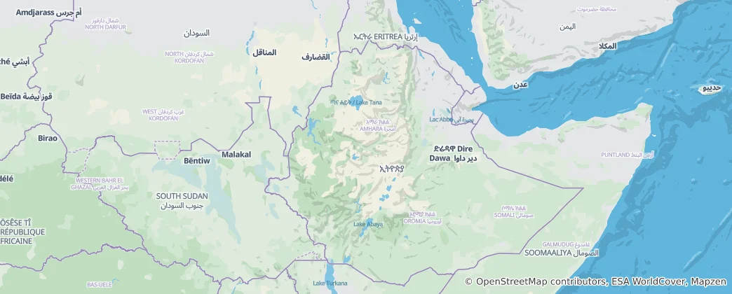 Map of Ethiopia