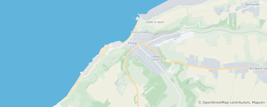 Kaart van Étretat