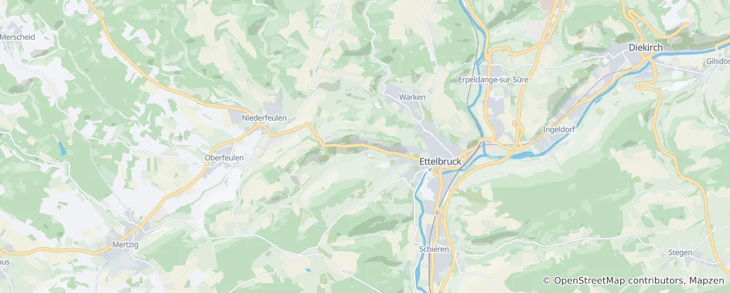 Map of Ettelbruck