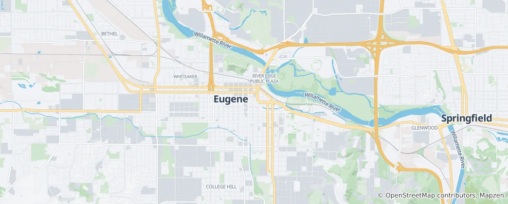Map of Eugene