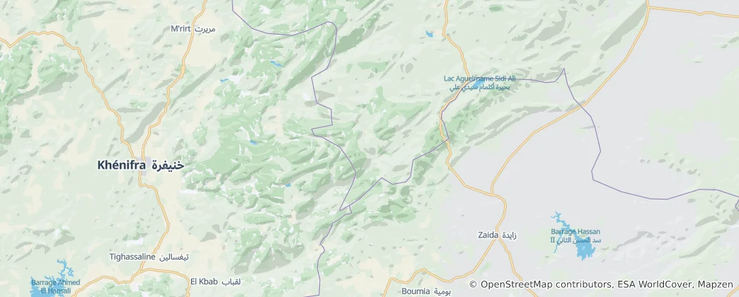 Mappa di Khenifra National Park